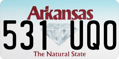 AR license plate 531UQO