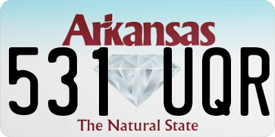 AR license plate 531UQR
