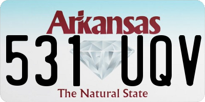 AR license plate 531UQV