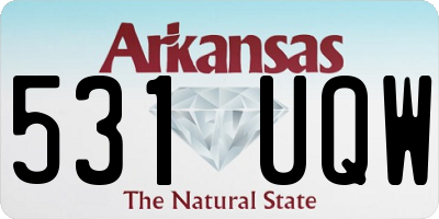 AR license plate 531UQW