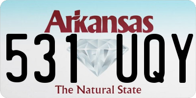 AR license plate 531UQY