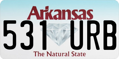 AR license plate 531URB