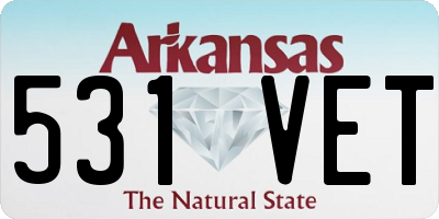 AR license plate 531VET