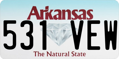 AR license plate 531VEW