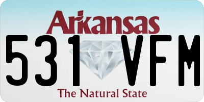AR license plate 531VFM