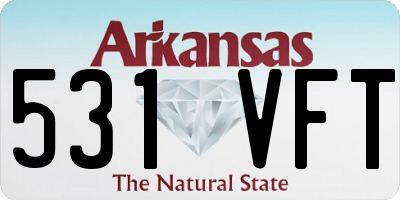 AR license plate 531VFT