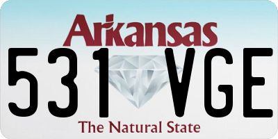 AR license plate 531VGE