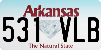 AR license plate 531VLB
