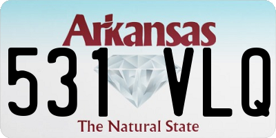 AR license plate 531VLQ