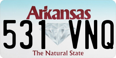 AR license plate 531VNQ