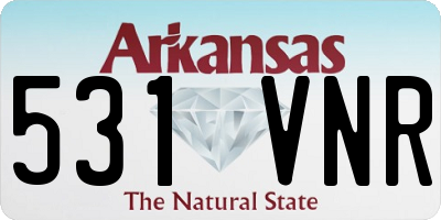 AR license plate 531VNR