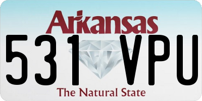 AR license plate 531VPU