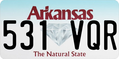 AR license plate 531VQR