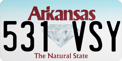 AR license plate 531VSY