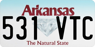 AR license plate 531VTC