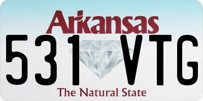 AR license plate 531VTG