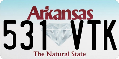 AR license plate 531VTK