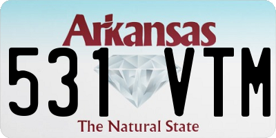 AR license plate 531VTM