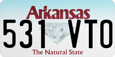 AR license plate 531VTO