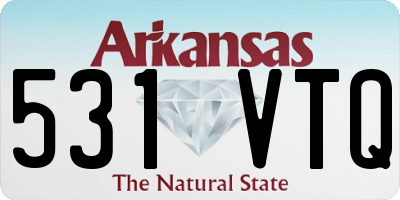 AR license plate 531VTQ