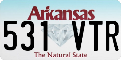 AR license plate 531VTR