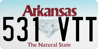 AR license plate 531VTT