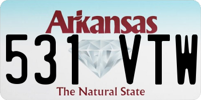 AR license plate 531VTW