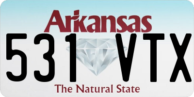AR license plate 531VTX