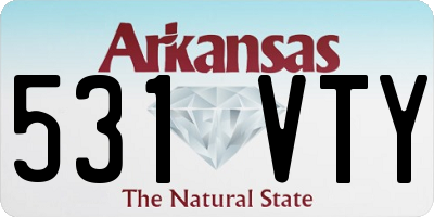 AR license plate 531VTY