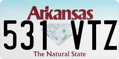 AR license plate 531VTZ