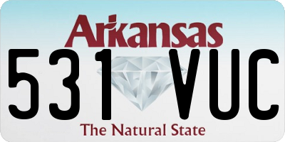 AR license plate 531VUC