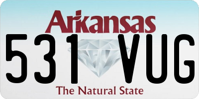 AR license plate 531VUG