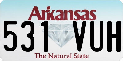 AR license plate 531VUH