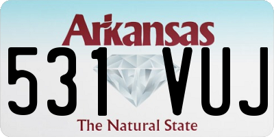 AR license plate 531VUJ