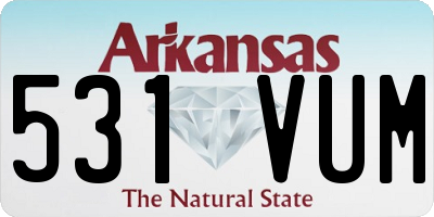 AR license plate 531VUM