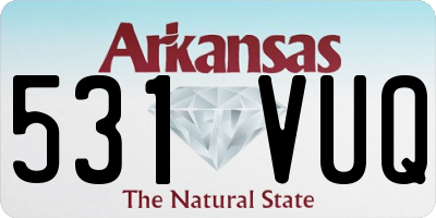 AR license plate 531VUQ