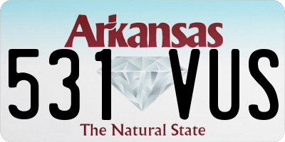 AR license plate 531VUS