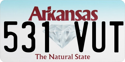 AR license plate 531VUT