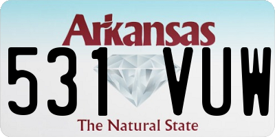 AR license plate 531VUW