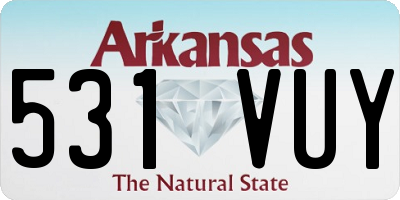 AR license plate 531VUY