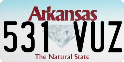 AR license plate 531VUZ