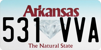 AR license plate 531VVA