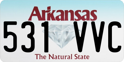 AR license plate 531VVC