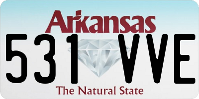 AR license plate 531VVE