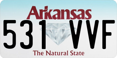 AR license plate 531VVF