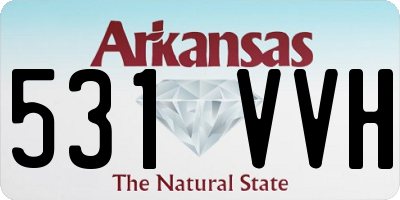 AR license plate 531VVH