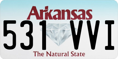 AR license plate 531VVI