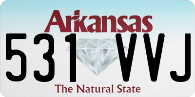 AR license plate 531VVJ