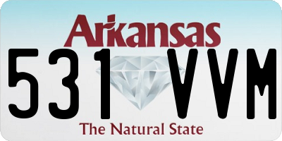 AR license plate 531VVM