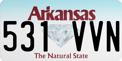 AR license plate 531VVN